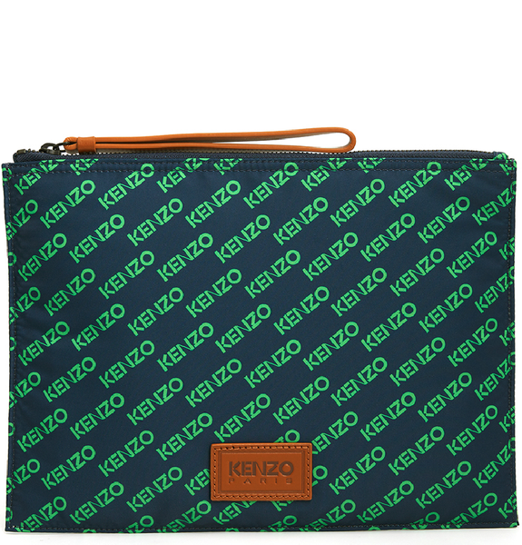  Túi Nam Kenzo Logo Large Shared Clutch 'Green' 