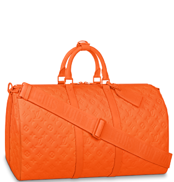  Túi Nam Louis Vuitton Keepall Bandoulière 50 Bag 'Orange' 