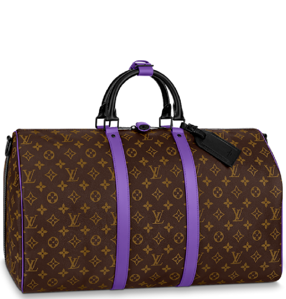  Túi Nam Louis Vuitton Keepall Bandoulière 50 Bag 'Purple' 