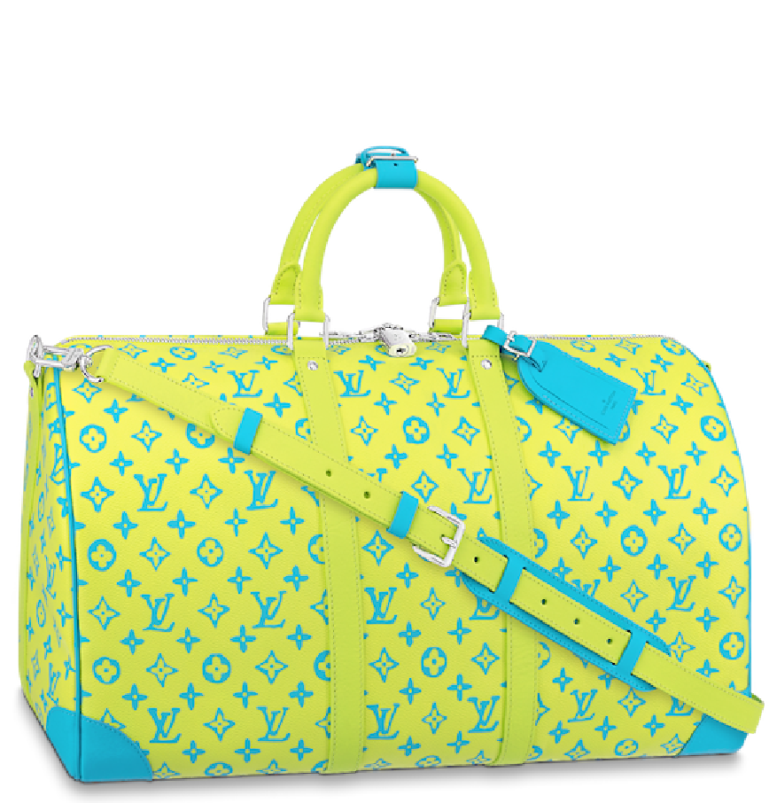 Túi Nam Louis Vuitton Keepall Bandoulière 50 Bag 'Yellow' M21869 – LUXITY