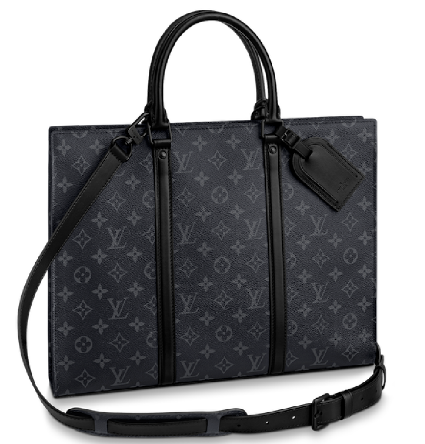  Túi Nam Louis Vuitton Sac Plat Horizontal Zippé 'Black' 
