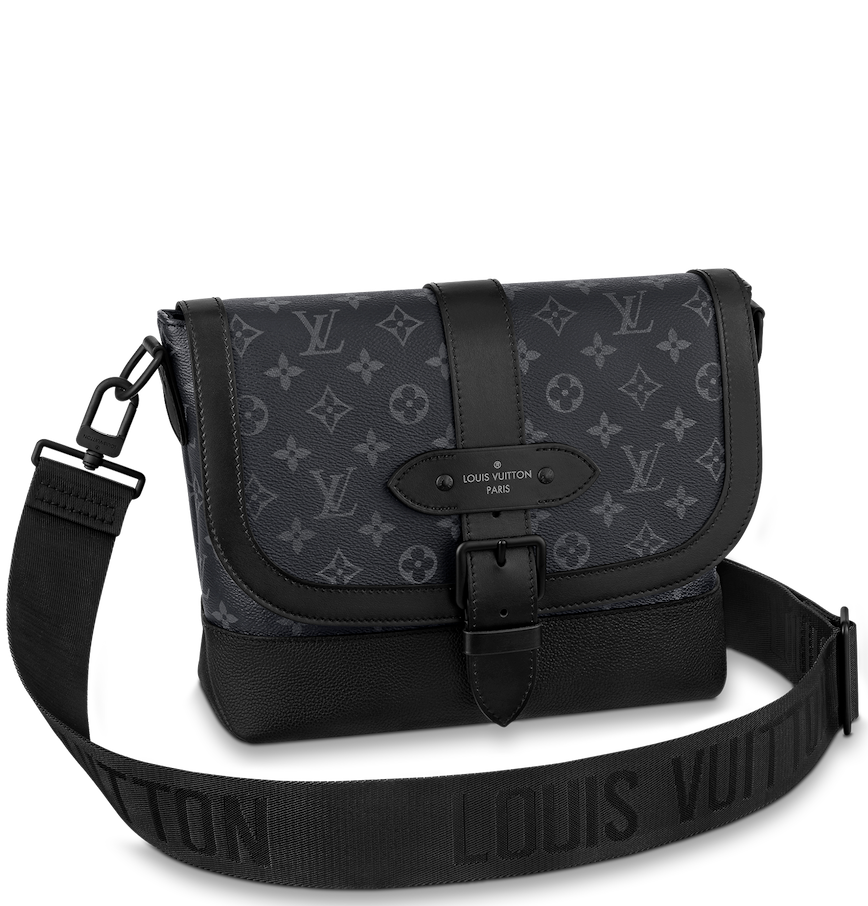  Túi Nam Louis Vuitton Saumur Messenger 'Monogram Black' 
