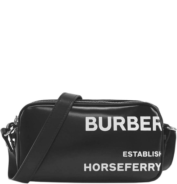  Túi Nữ Burberry Micro Graphic Leather Camera Bag 'Black' 