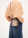  Túi Nữ Chloe Nano Woody Tote Bag 'White & Brown' 