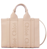  Túi Nữ Chloe Small Woody Tote Bag 'Cement Pink' 