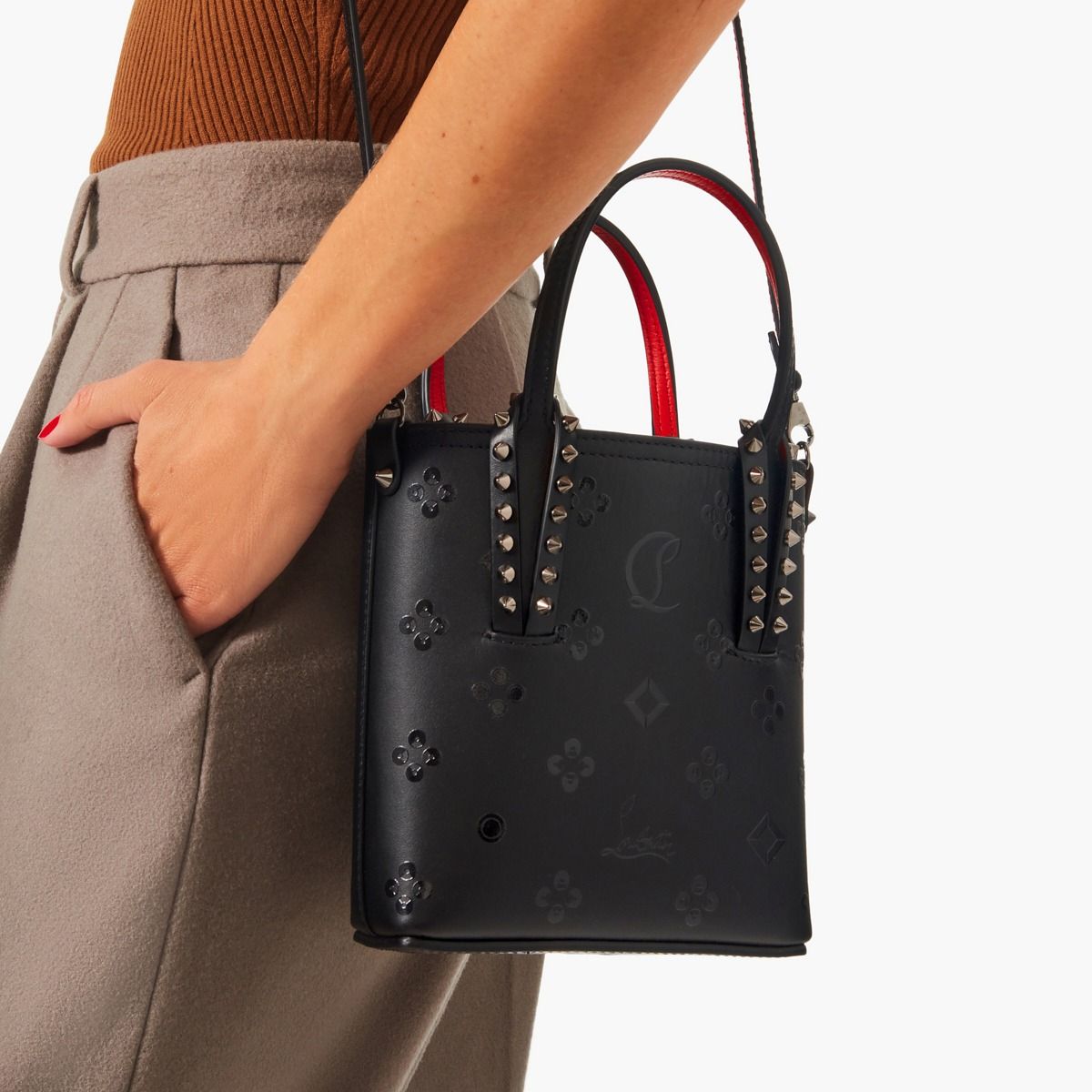  Túi Nữ Christian Louboutin Cabata N/S Mini 'Black' 