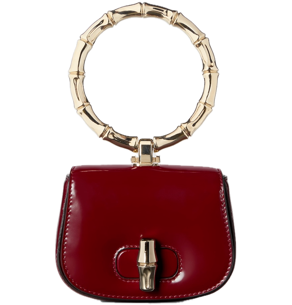  Túi Nữ Gucci Bamboo Night Super Mini Bag 'Red' 