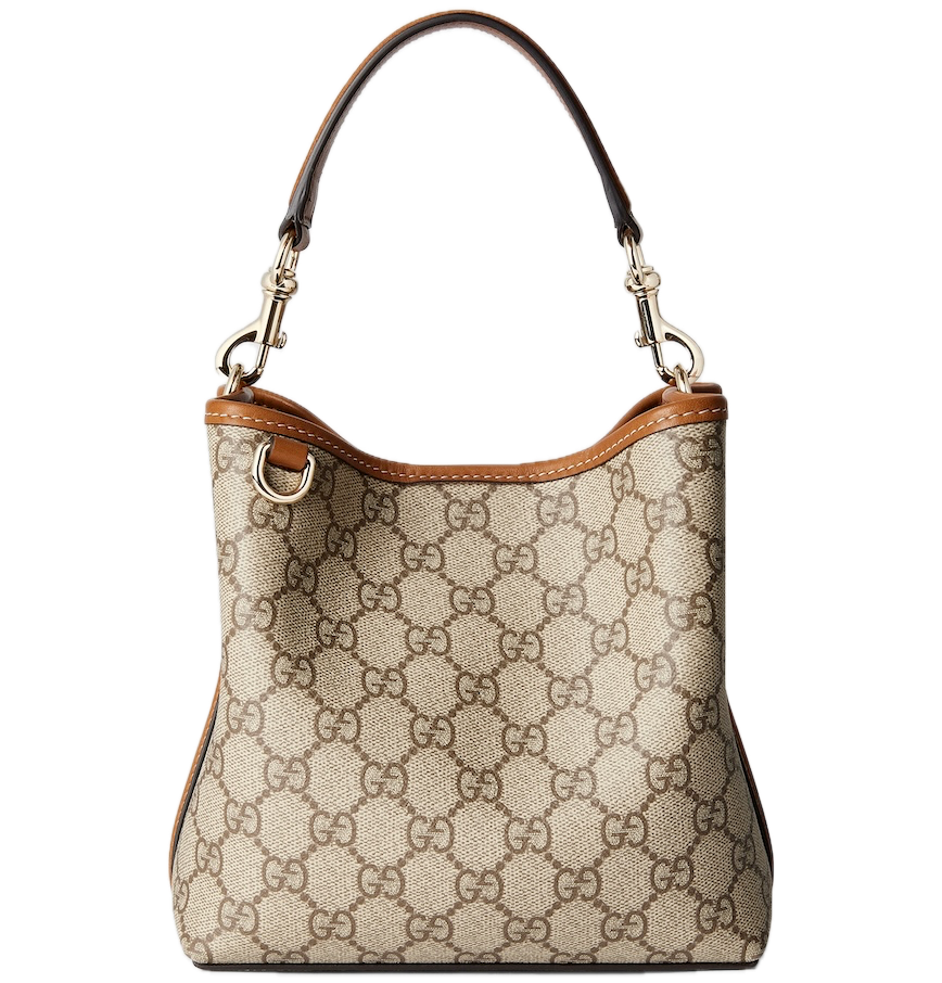  Túi Nữ Gucci GG Emblem Mini Bucket Bag 'Beige' 