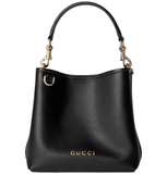  Túi Nữ Gucci GG Emblem Mini Bucket Bag 'Black' 