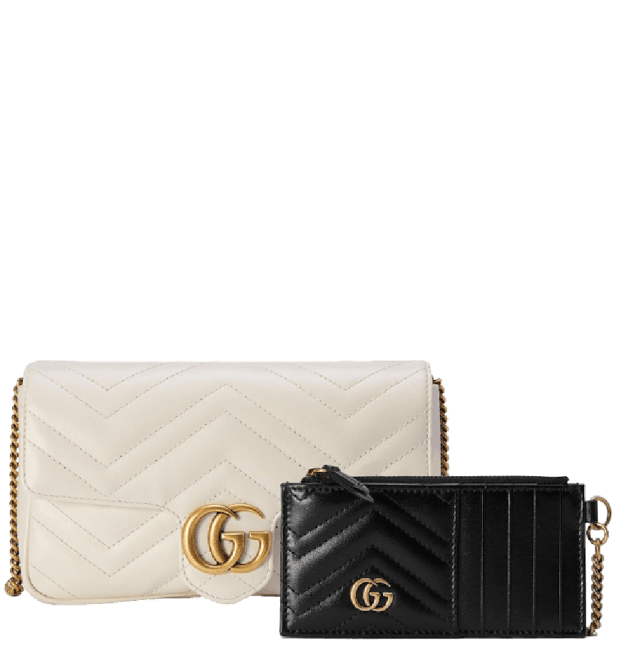  Túi Nữ Gucci GG Marmont Super Mini Bag 'White' 