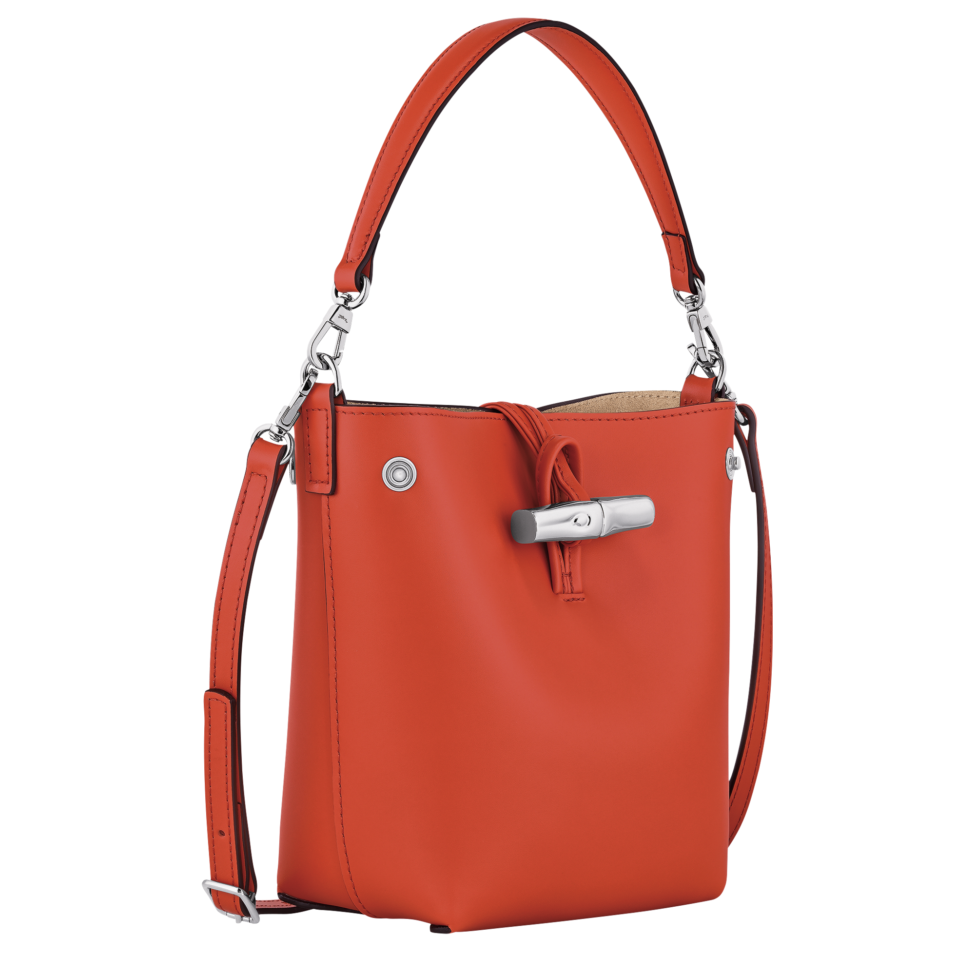 Túi Nữ Longchamp Le Roseau Xs Bucket Bag 'Paprika' 10229HCL685