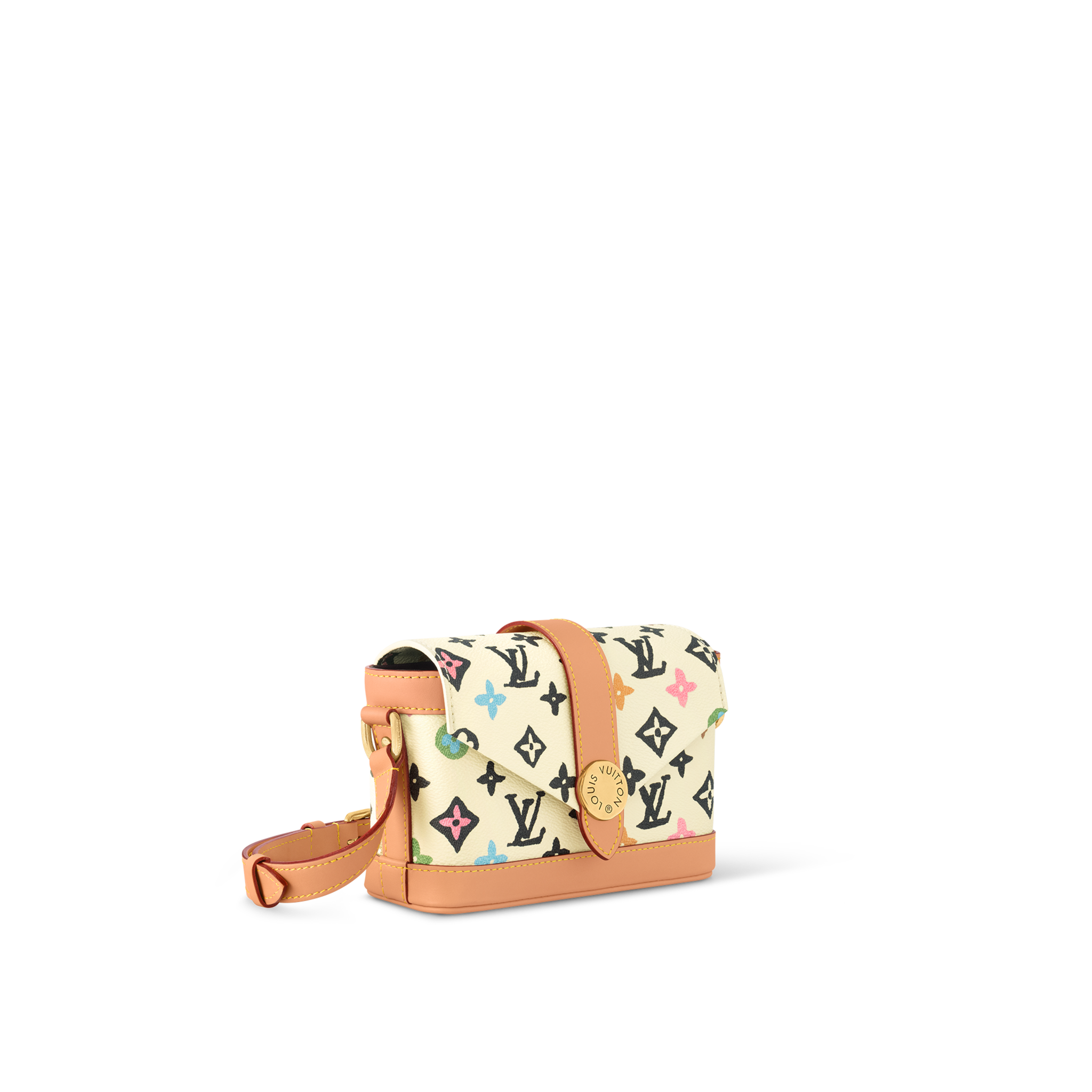  Túi Nữ Louis Vuitton Envelope Wearable Wallet 'Vanilla' 