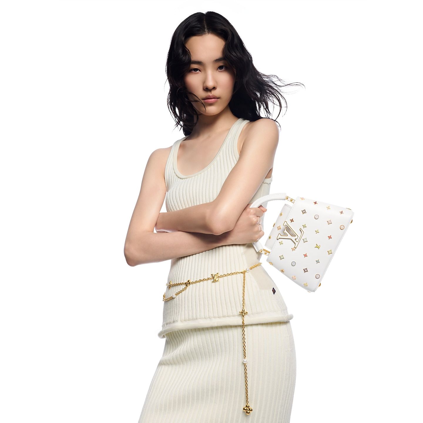  Túi Nữ Louis Vuitton LV x TM Capucines Mini Bag 'White' 