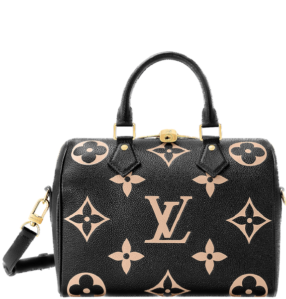  Túi Nữ Louis Vuitton Speedy Bandouliere 25 'Noir Beige' 