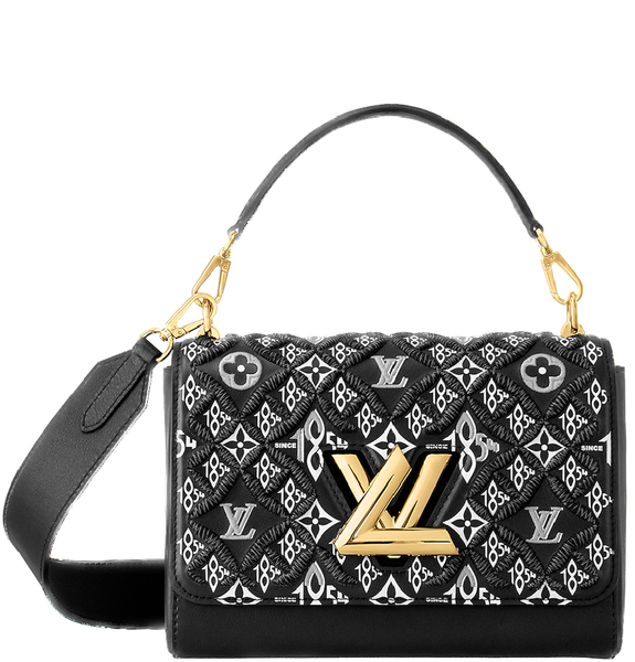  Túi Nữ Louis Vuitton Twist MM Monogram 'Jacquard Black' 