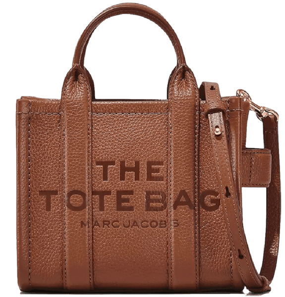  Túi Nữ Marc Jacobs Leather Mini Tote Bag 'Argan Oil' 