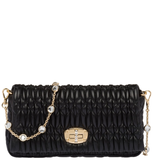  Túi Nữ Miu Miu Crystal Cloqué Bag 'Black' 
