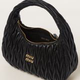  Túi Nữ Miu Miu Wander Matelassé 'Black' 