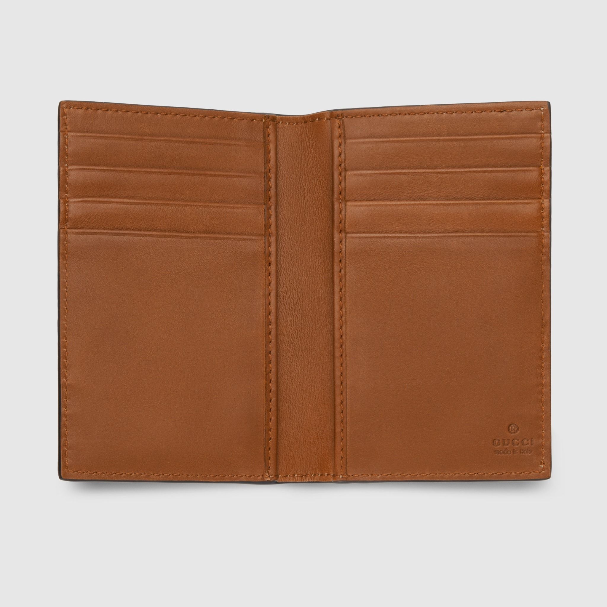  Ví Gucci GG Emblem Bi-fold Card Case 'Beige' 