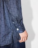  Áo Kenzo Weave Shirt 'Navy' 