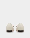  Giày Nữ Bally Emblem Loafers 'Bone' 