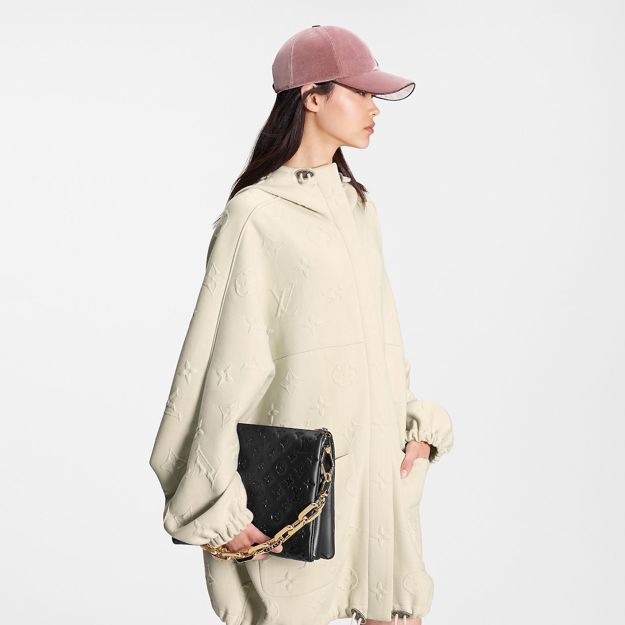 Mũ Nữ Louis Vuitton Touch Cap \u0027Pink\u0027 M7790M \u2013 LUXITY