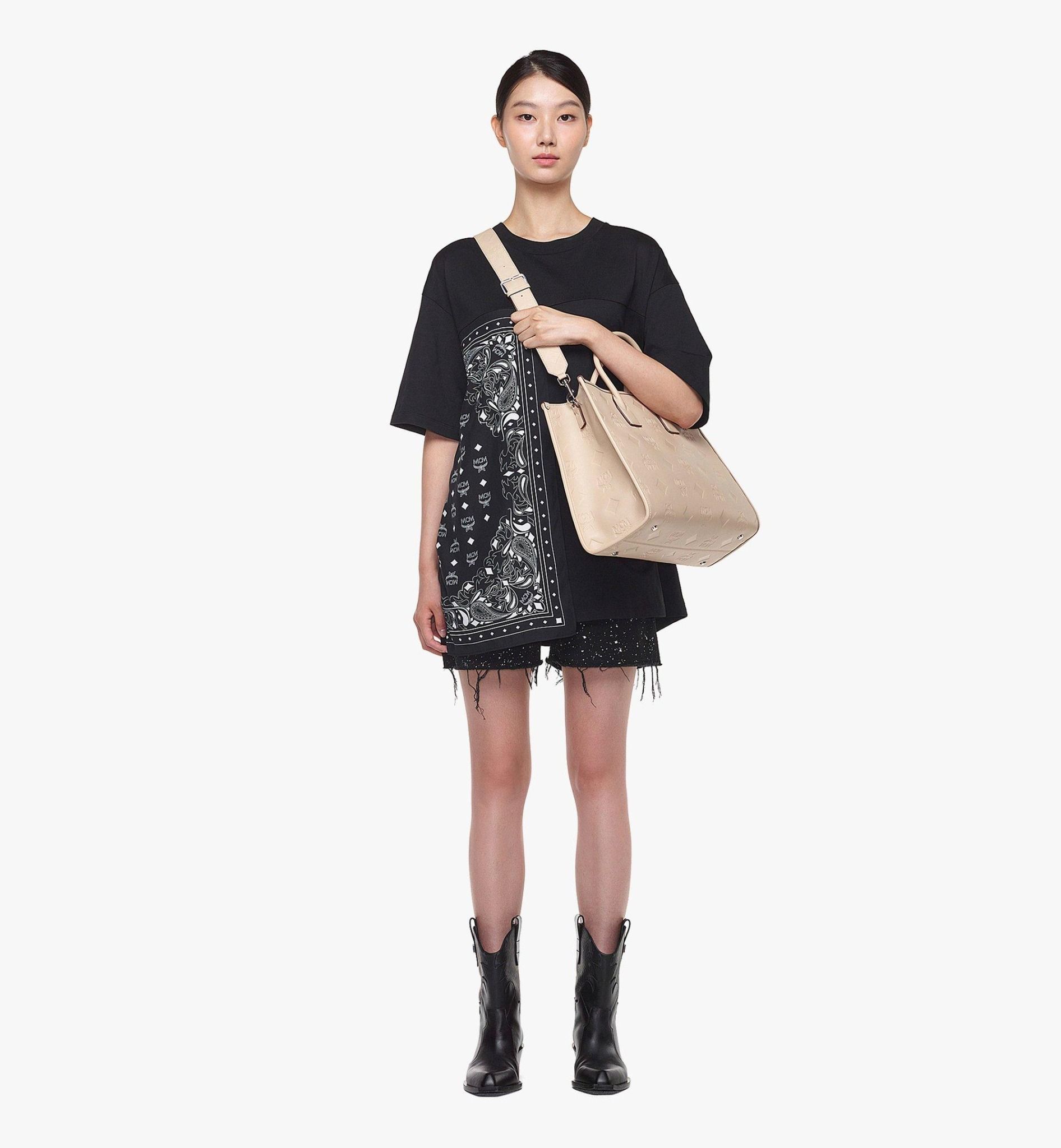  Túi MCM München Tote 'Beige' 