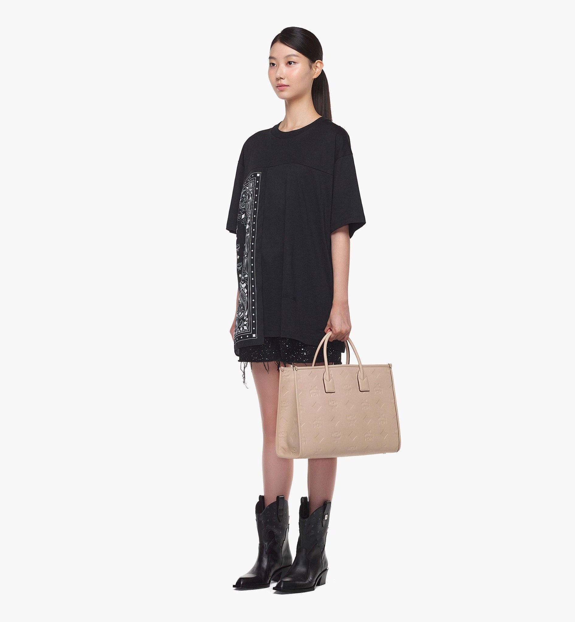  Túi MCM München Tote 'Beige' 