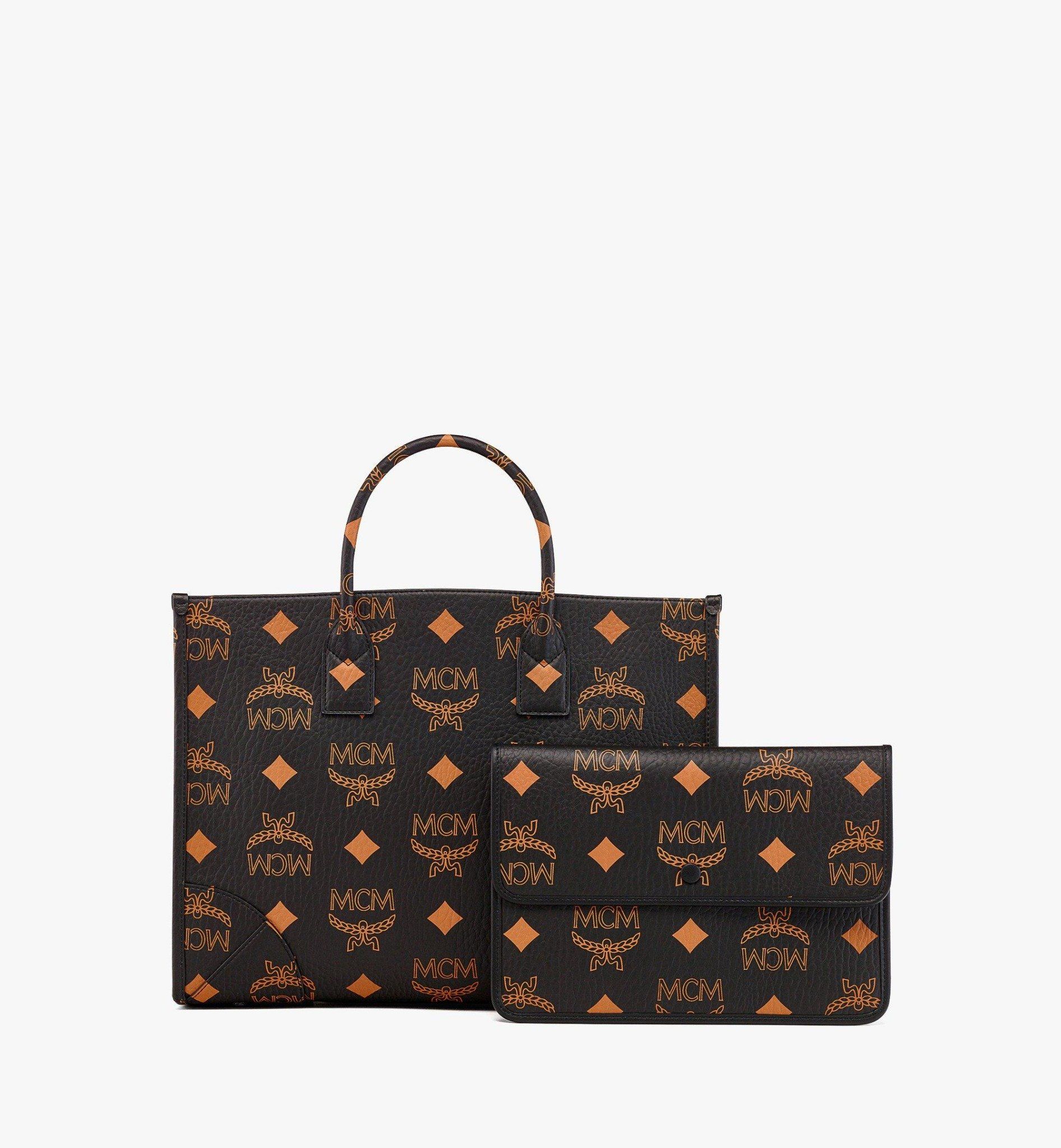  Túi MCM München Tote 'Black' 