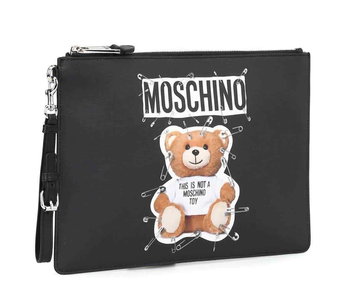  Túi Nữ Moschino Teddy Bear Clutch 'Black' 