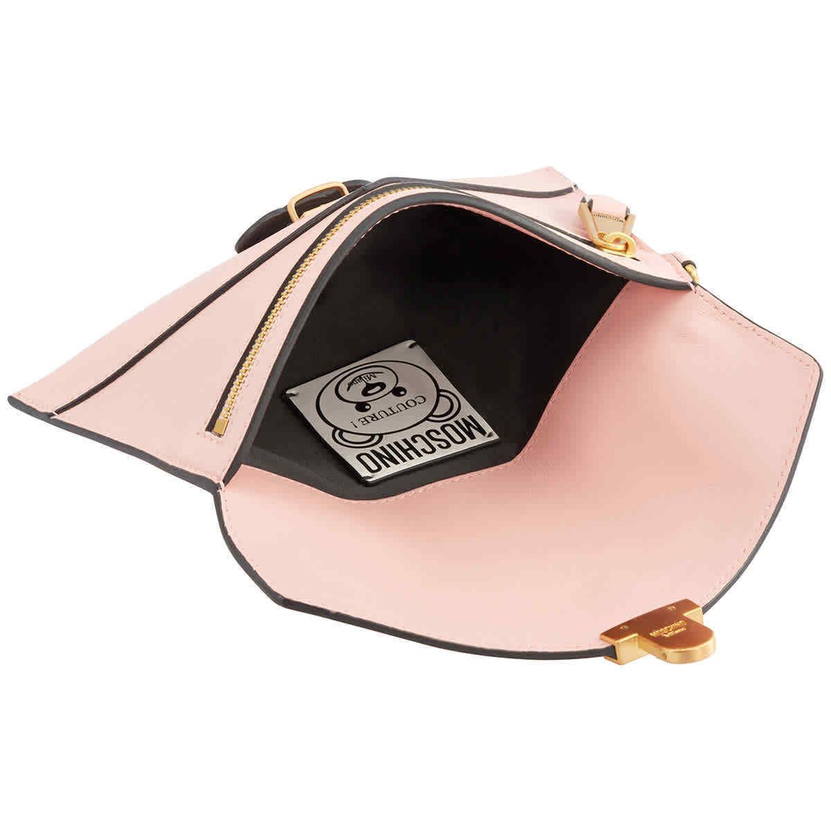  Túi Nữ Moschino Bear Faux Leather Wristlet 'Pink' 
