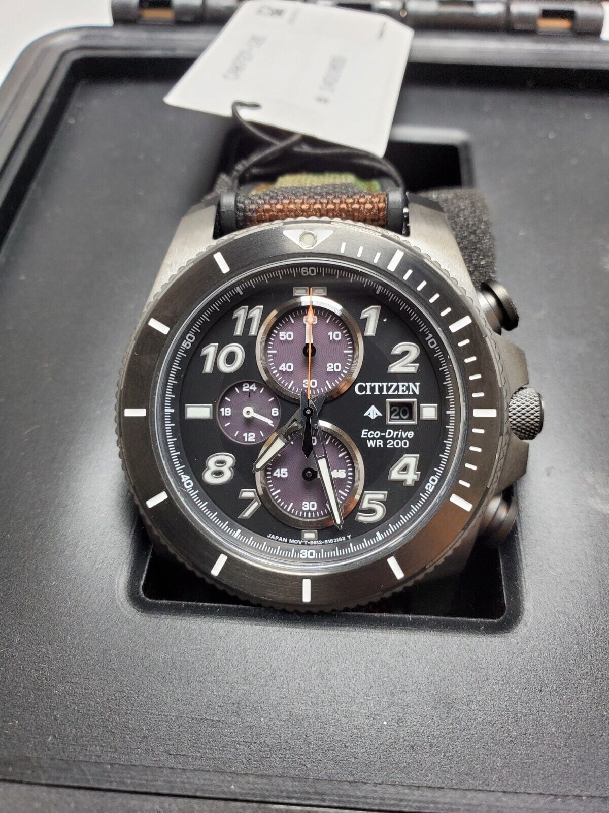  Đồng Hồ Nam CITIZEN Promaster Tough Chronograph Eco-Drive Dial Watch 'Black' 