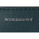  Túi Nữ Burberry Large Cotton Linen Leather Bucket Bag 'Dark Cyan' 