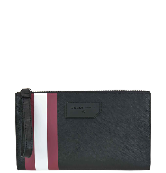  Túi Nam Bally Skid Black Red Stripe Clutch 'Black' 