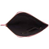  Túi Nữ Burberry Embossed Leather Document Case 'Neon Pink' 