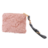  Túi Nữ Moschino Fur Logo Clutch Bag 'Pink' 