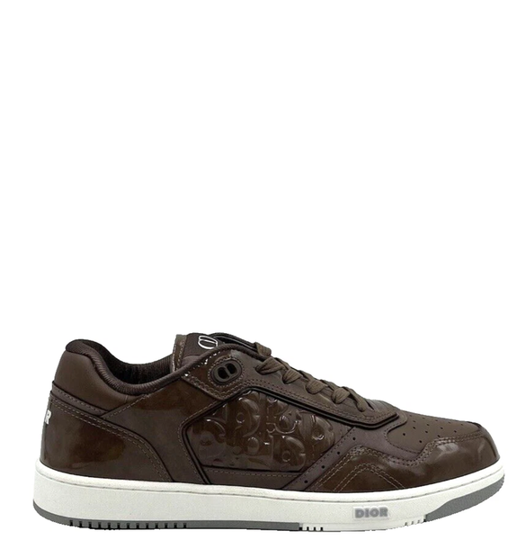  Giày Nam Dior Lack Oblique Gravity Embossed 'Brown' 