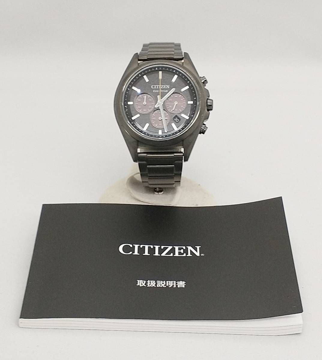  Đồng Hồ Nam CITIZEN Eco-Drive Chronograph Dial Watch 'Black' 