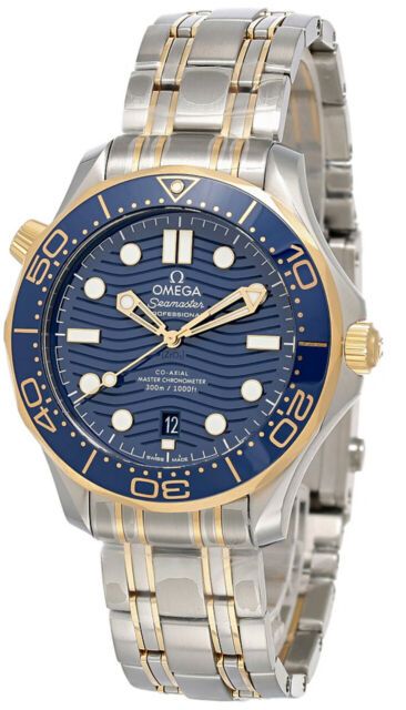  Đồng Hồ Omega Seamaster Sedna Blue Dial Steel and 18kt Yellow Gold 