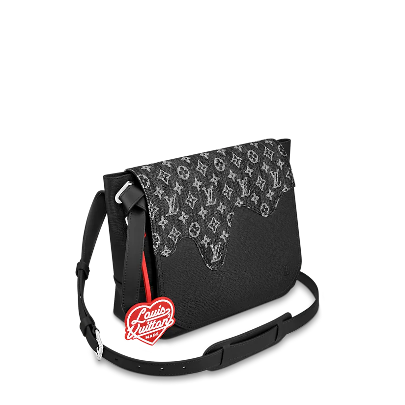  Túi Nam Louis Vuitton Besace Tokyo 'Black Monogram Denim' 