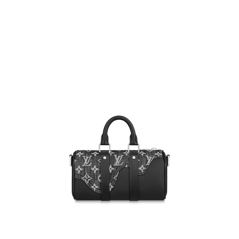  Túi Nam Louis Vuitton Keepall XS 'Black Monogram Denim' 