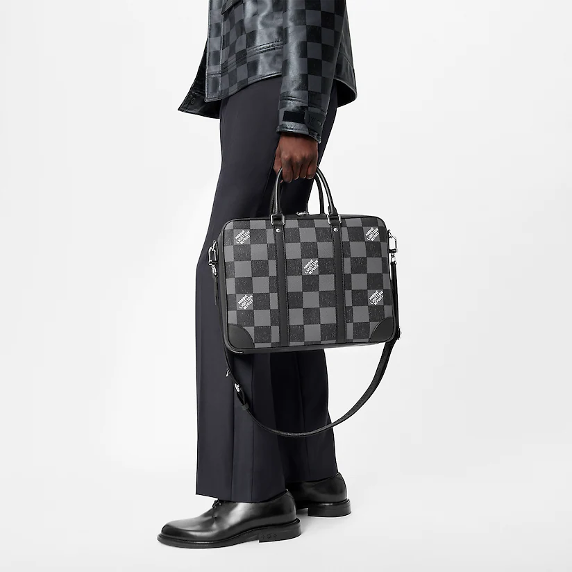  Túi Nam Louis Vuitton Sirius Briefcase Damier 'Graphite' 
