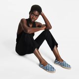  Giày Nữ Louis Vuitton Starboard Flat Espadrilles 'Navy Blue' 