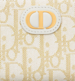  Ví Nữ Dior 30 Montaigne Dahlia 'White Beige' 