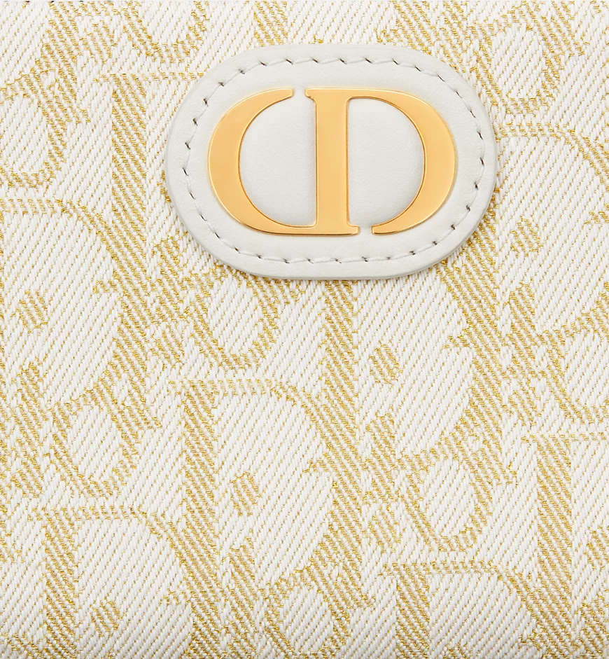  Ví Nữ Dior 30 Montaigne Dahlia 'White Beige' 