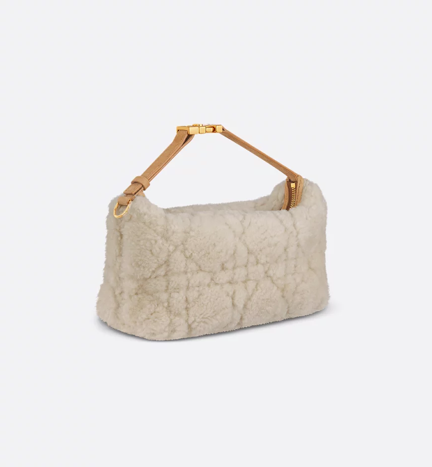  Túi Nữ Dior Medium Travel Nomad Pouch 'Ecru Cannage' 