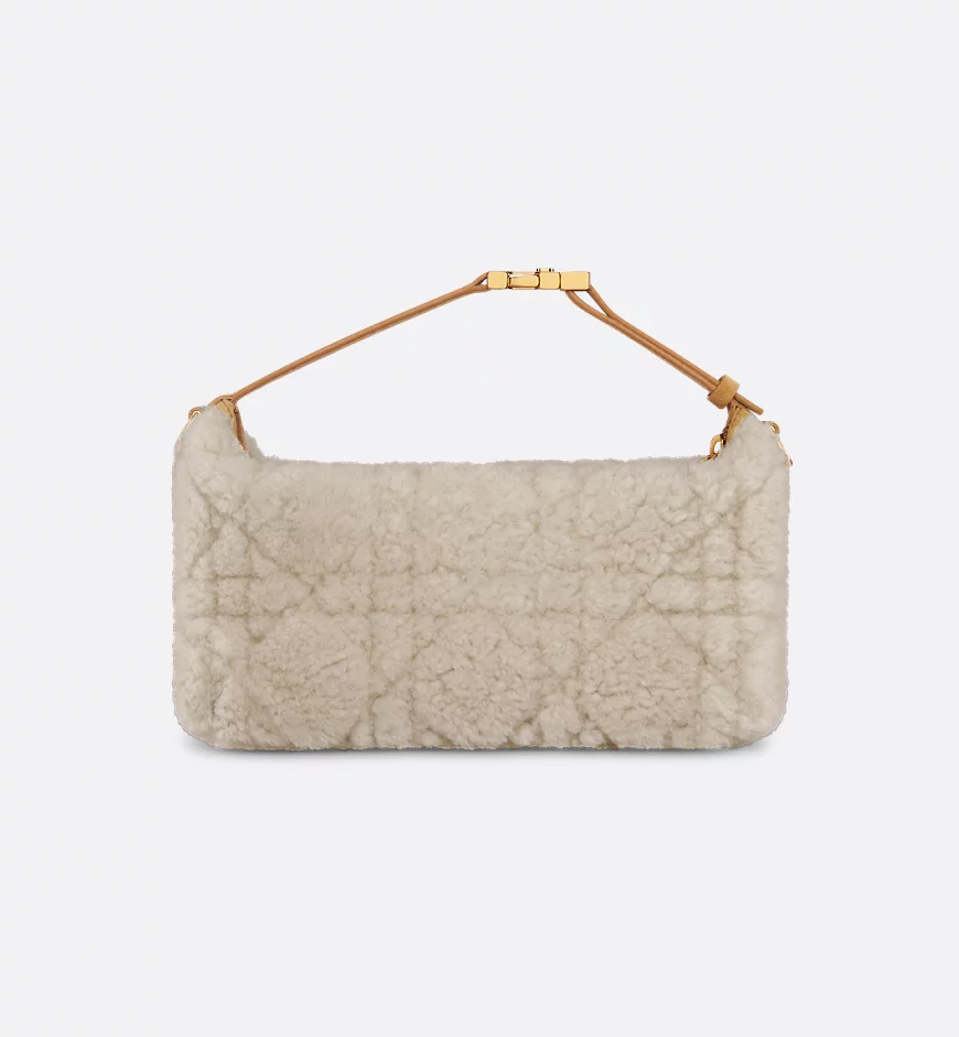  Túi Nữ Dior Medium Travel Nomad Pouch 'Ecru Cannage' 
