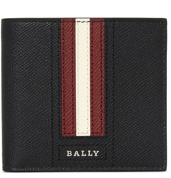  Ví Nam Bally Wallet 'Black Red' 