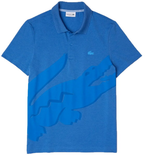  Áo Lacoste Acoste Regular Fit Stretch Organic Cotton 'Blue' 