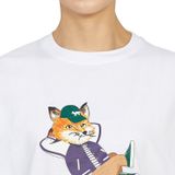  Áo Maison Kitsune Cartoon Pattern Printed 'White' 